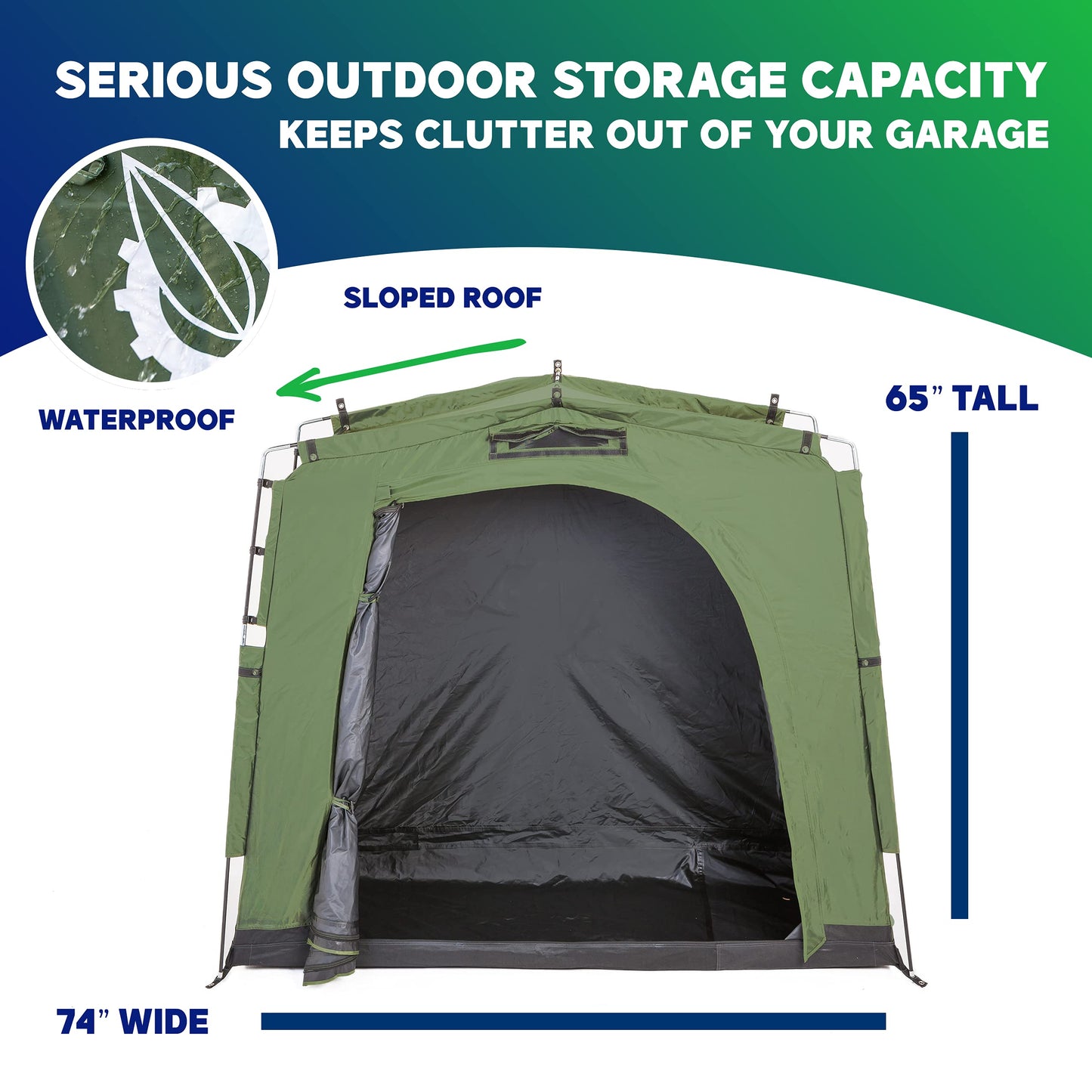 Tenda leve para armazenamento de bicicletas YardStash 