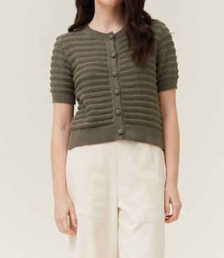 Grade &amp; Gather - Cardigan curto de manga curta