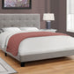 Transitional Upholstered Bed Frame