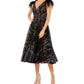 Mac Duggal - Feather Cap Sleeve Midi Formal Dress
