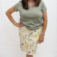 Charlie B - Women's Floral Print Denim Skirt