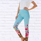 Calypso - Daniela Sienna Print Stretch Knit Leggings
