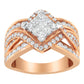 Two-Tone 10KT Gold Diamond Bypass Cocktail Ring (1 1/2 cttw, H-I Color, I1-I2 Clarity)
