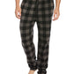 Calça de pijama masculina Perry Ellis Microfleece cinza tamanho X-G
