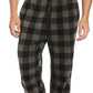Calça de pijama masculina Perry Ellis Microfleece cinza tamanho X-G