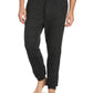 Calça jogger masculina Perry Ellis de malha texturizada mesclada, preta, tamanho pequeno