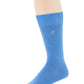 Meias Perry Ellis Masculinas Rayon Meias Sociais Pacote Único Azul Tamanho Regular