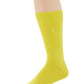 Meias Perry Ellis Masculinas Rayon Meias Sociais Pacote Único Amarelo Tamanho Regular