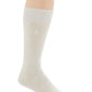 Pacote único de meias masculinas Perry Ellis Diamond, tamanho regular, brancas