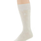 Pacote único de meias masculinas Perry Ellis Diamond, tamanho regular, brancas