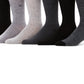 Meias sociais casuais Pindot masculinas Perry Ellis, pacote com 6, pretas, tamanho regular