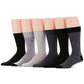 Meias sociais casuais Pindot masculinas Perry Ellis, pacote com 6, pretas, tamanho regular