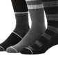 Perry Ellis Meias Masculinas Casuais Caneladas Pretas Tamanho Regular Pacote com 3