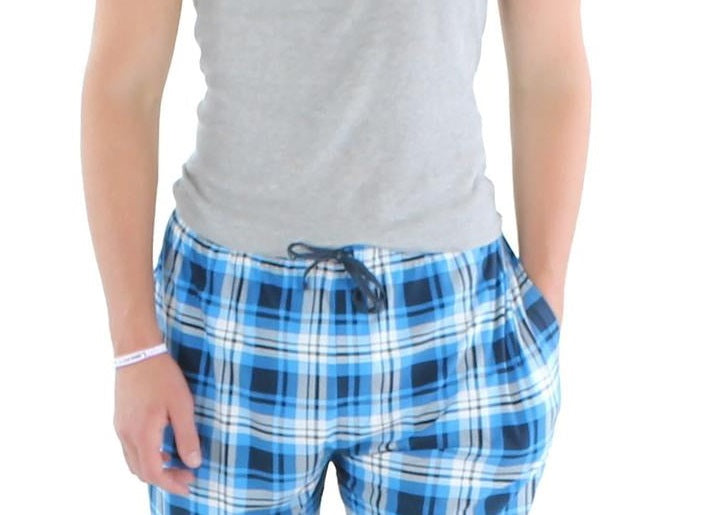 Perry Ellis Portfolio Pijama Masculino Pijama Curto Azul Tamanho XX-G