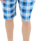 Perry Ellis Portfolio Pijama Masculino Pijama Curto Azul Tamanho XX-G