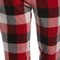 Calça de pijama masculina Perry Ellis Portfolio Modern Buffalo Plaid com textura de lã vermelha, tamanho X-G