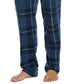 Calça de pijama masculina Perry Ellis Portfolio Windowpane xadrez texturizada de lã azul tamanho extragrande