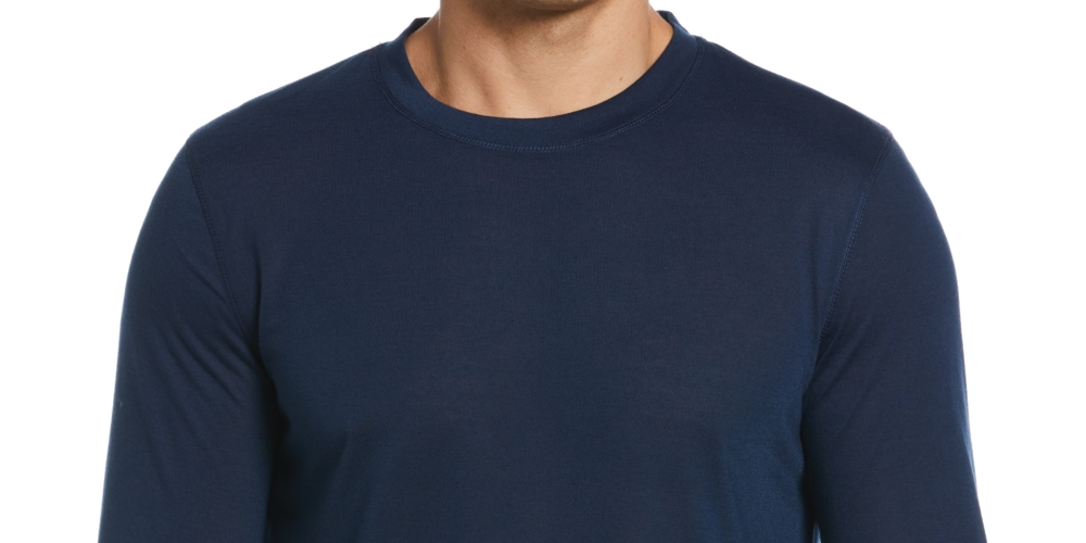 Perry Ellis Portfolio Pijama Confortável Masculino Azul Tamanho G