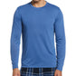 Camiseta de pijama masculina Perry Ellis de manga comprida lisa, preta, tamanho M