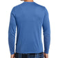 Camiseta de pijama masculina Perry Ellis de manga comprida lisa, preta, tamanho M