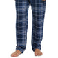 Calça de dormir confortável Perry Ellis Portfolio masculina, azul, tamanho GG