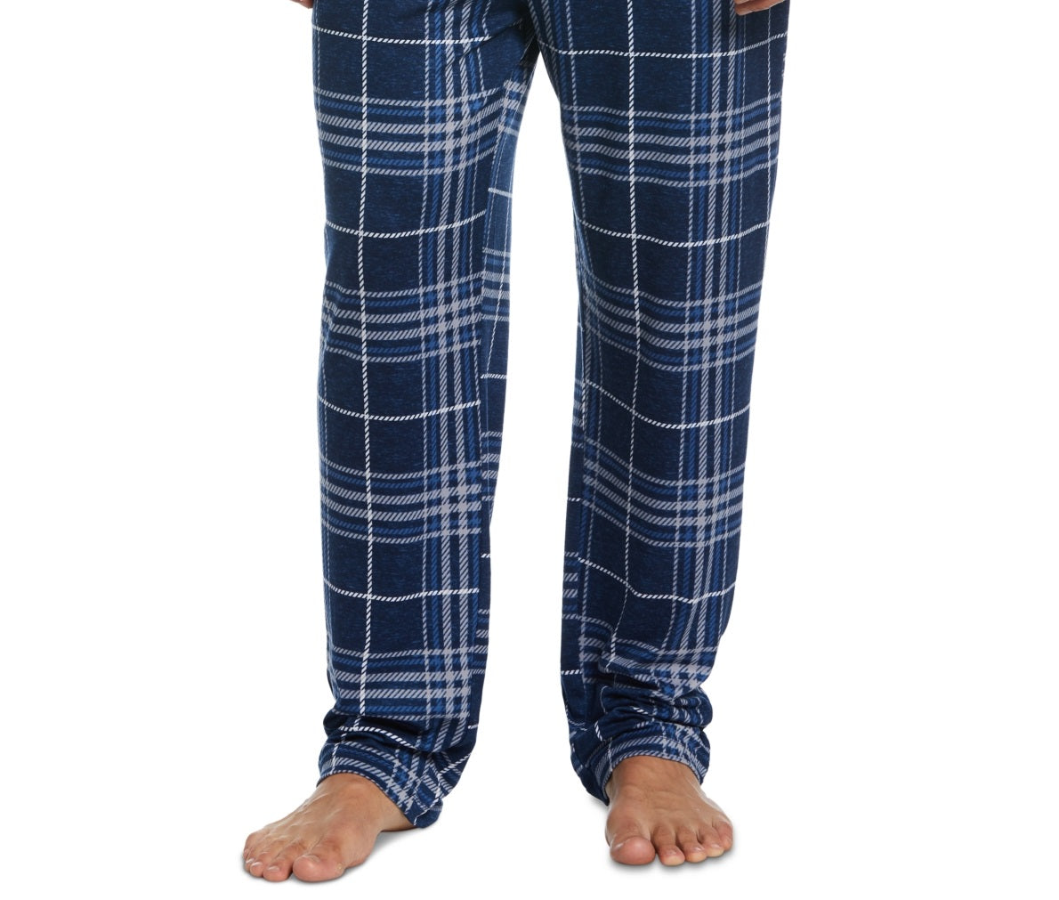 Calça de dormir confortável Perry Ellis Portfolio masculina, azul, tamanho GG