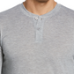 Camisa de dormir masculina Perry Ellis Portfolio Henley sólida cinza tamanho pequeno