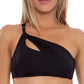 Top de biquíni feminino Trina Turk, preto, tamanho 6
