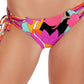 Calcinha de biquíni feminina Trina Turk Gemini com amarração lateral rosa