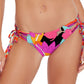 Calcinha de biquíni feminina Trina Turk Gemini com amarração lateral rosa