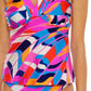 Trina Turk Feminino Rio Twist Front Tankini Top Maiô Rosa