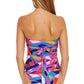 Trina Turk Feminino Rio Twist Front Tankini Top Maiô Rosa