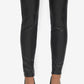 Calça feminina de couro sintético Laundry By Shelli Segal, preta, tamanho médio