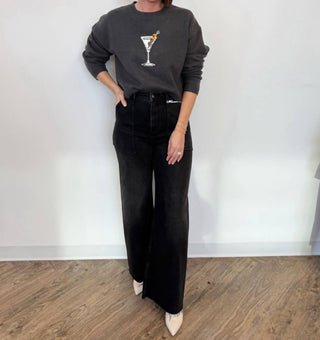 Pistola - Calça jeans larga de cintura alta Jhett