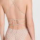 Tory Burch - Women's Printed Tie-Back Adjustable Strap Padded One Piece Swimsuit Vauban Diamond