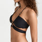 Biquíni Vix Swimwear Feminino Gi Solid com Tiras, Preto, Tamanho Pequeno
