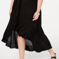 Vestido tubinho feminino Raviya, saída de banho, preto, tamanho 3X