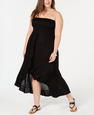 Vestido tubinho feminino Raviya, saída de banho, preto, tamanho 3X