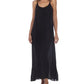 Vestido longo sem mangas Raviya feminino, maiô preto, tamanho pequeno