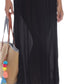 Vestido longo sem mangas Raviya feminino, maiô preto, tamanho médio