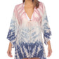 Raviya Túnica Tie Dye Feminina Saída de Banho Maiô Cinza Tamanho P
