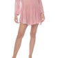 Raviya Vestido curto tingido com babados e tingido, saída de banho, rosa, tamanho extragrande