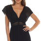 Vestido de renda com amarração nas costas Raviya feminino, saída de banho, preto, tamanho médio