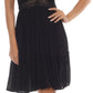 Vestido de renda com amarração nas costas Raviya feminino, saída de banho, preto, tamanho médio