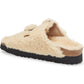 Sandália Birkenstock Feminina Big Buckle Genuine Shearling Slide Marrom Tamanho 10.5