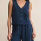 Z Supply - Solace V-neck Jersey Denim Tank Top