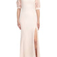 Alberto Makali - Embellished Lace Sleeve Mermaid Slit Side Gown