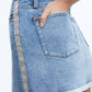 Alice + Olivia - Laika Crystal Embellished Demin Mini Skirt