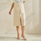 Able - Begged and Pleated Midi Skirt