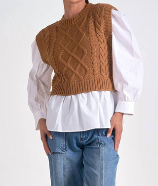 Elan - Ryan Knit Sweater Long Sleeve Top Set